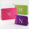 personalized silk cosmetic bags - large